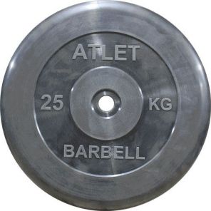 Диск обрезиненный MB Barbell MB-AtletB31-25